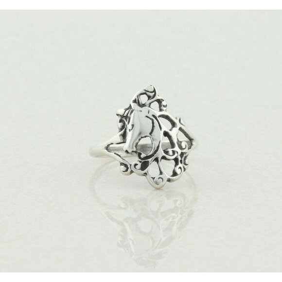 Sterling Silver Unicorn Ring size 6 3/4 - Picture 1 of 8